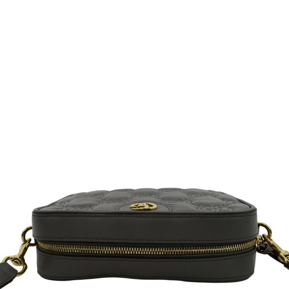 GUCCI  GG Matelasse Small Leather Crossbody Bag Dusty Grey - Picture 5 of 15